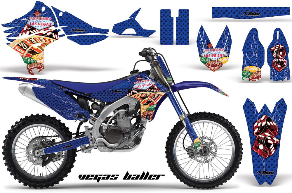 Yamaha YZ450F 2010 Graphics VEGAS BALLER-BLUE-NP